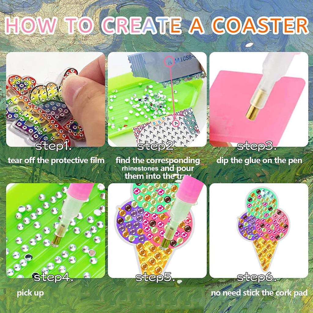 10 Pair Hawaii Theme Rhinestone Painting Earrings