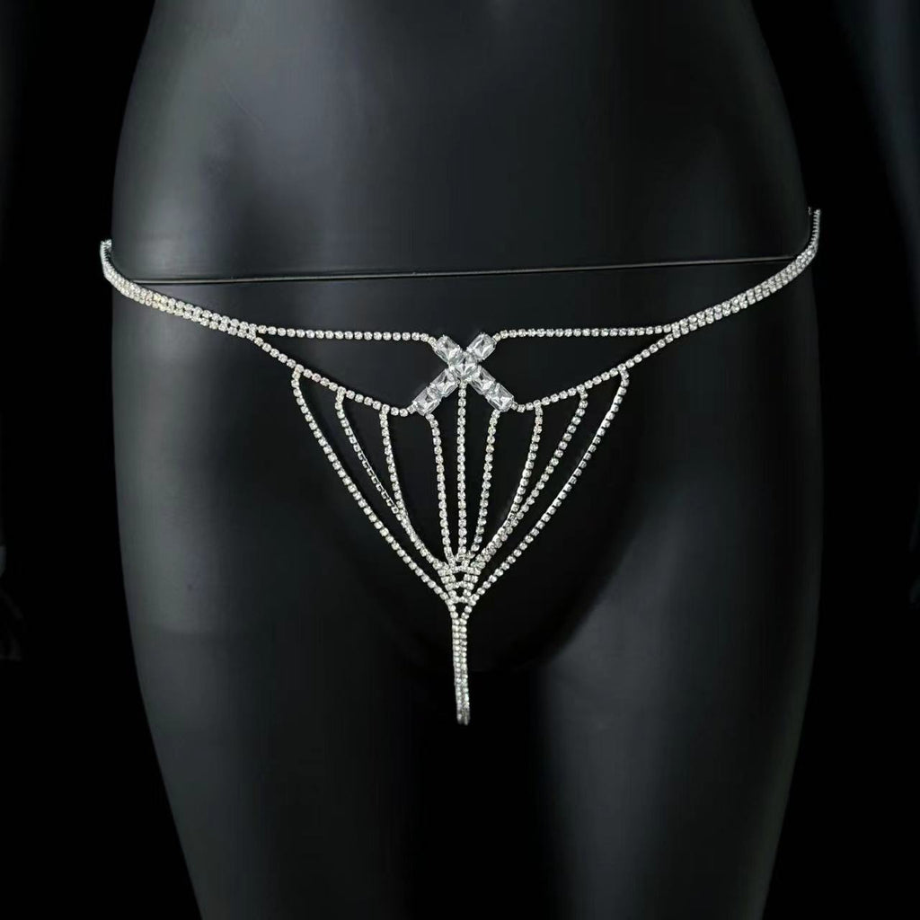 New Rhinestone Panties Women Sexy Body Chain Trend