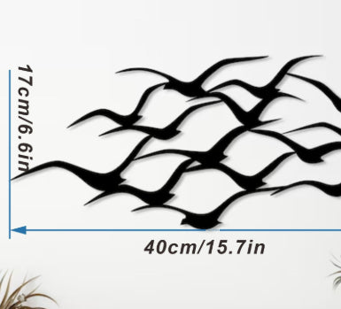 Iron Crafts Metal Flying Bird Art Wall Decoration