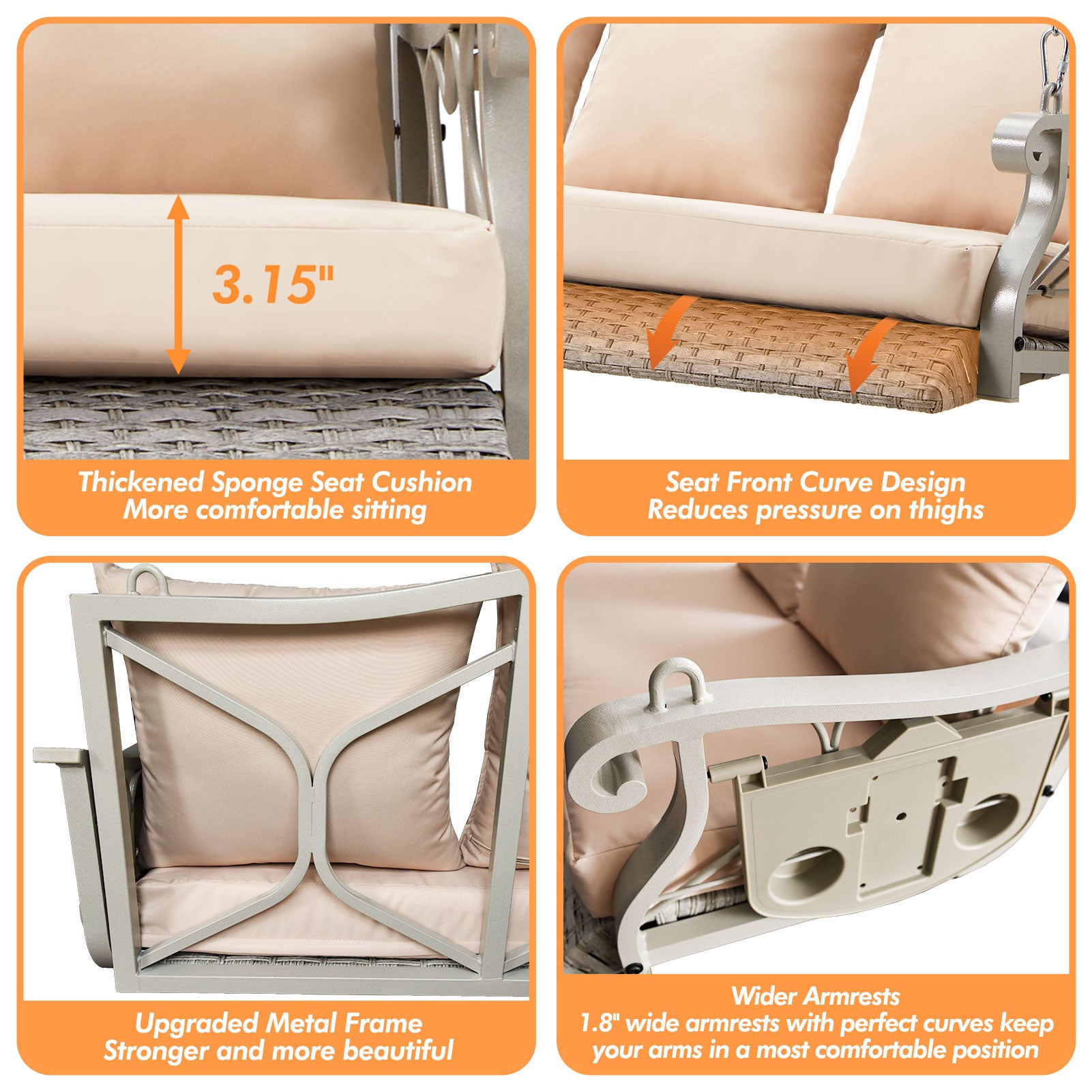 Porch Swing Basket