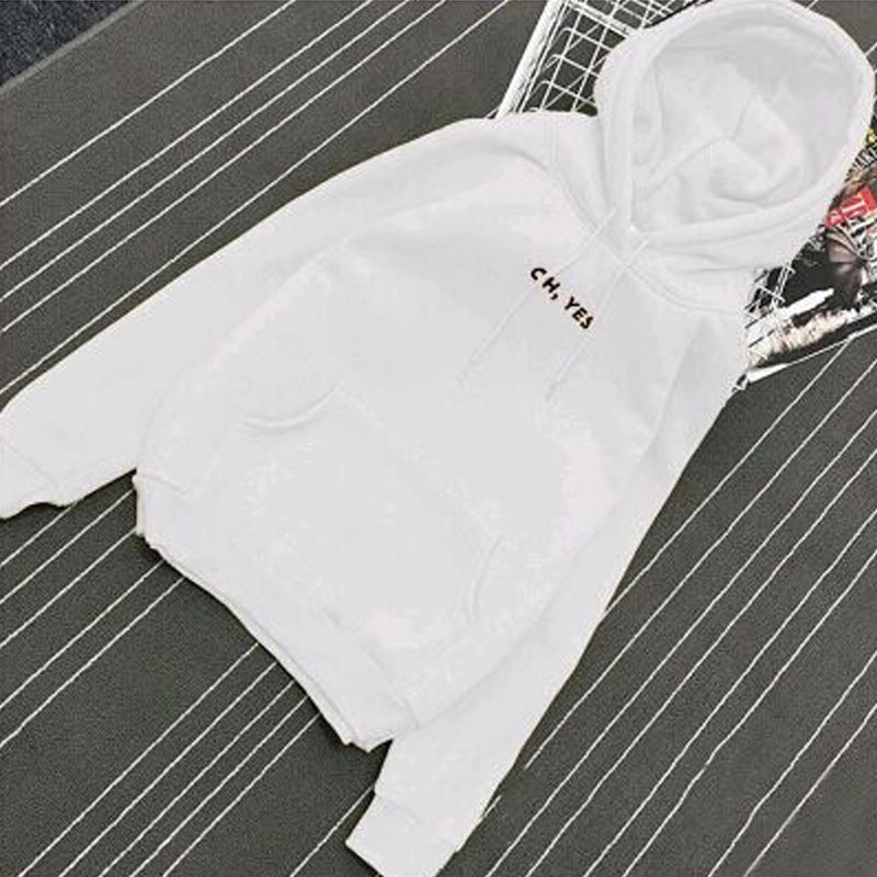 Hooded sweater women loose