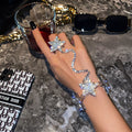 Five-pointed Star Exaggerated Bracelet Ring One-piece