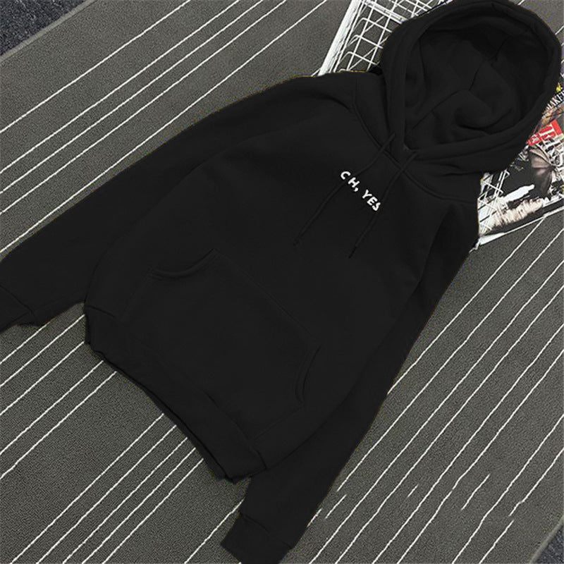 Hooded sweater women loose