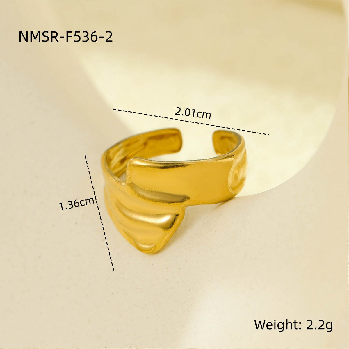 New Niche Stainless Steel Adjustable Ring In The Instagram Style