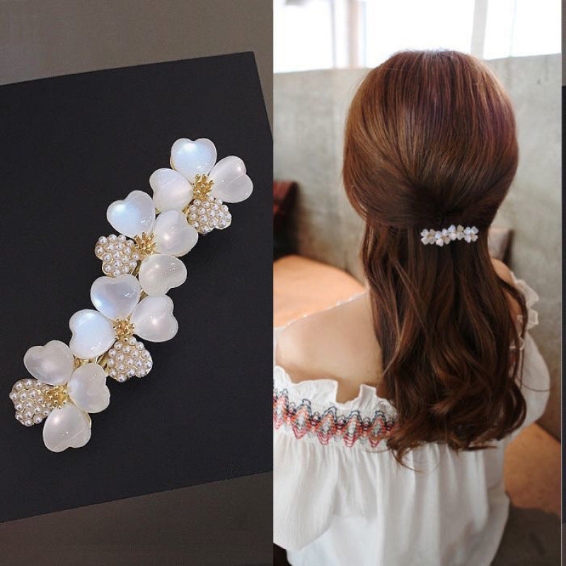 Authentic South Korea Spring Dignified Flowers Word Headdress Elegant Hair Accessories