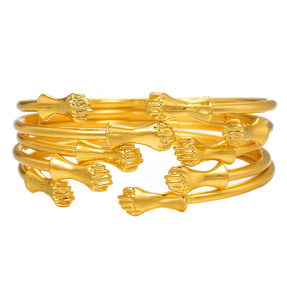 Retro Fashion Twisted Winding Alloy Animal Bracelet Armband