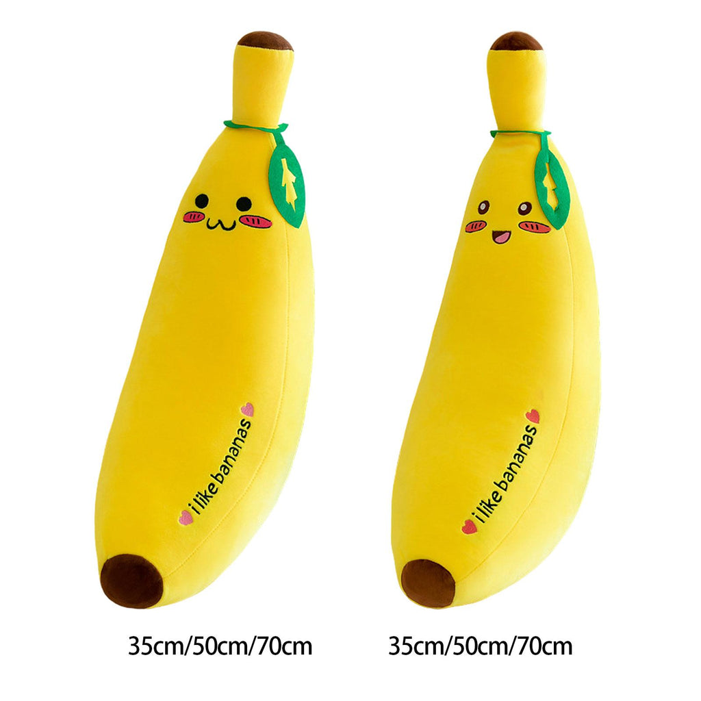 Plush Banana Stuffed Pillow Decor Plushie Toy Breathable Soft Fruit New