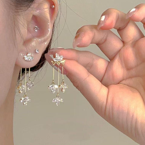 Womens Unique Elegant Long Earrings