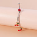 Cherry Belly Button Piercing Cartoon Personality Cute And Elegant