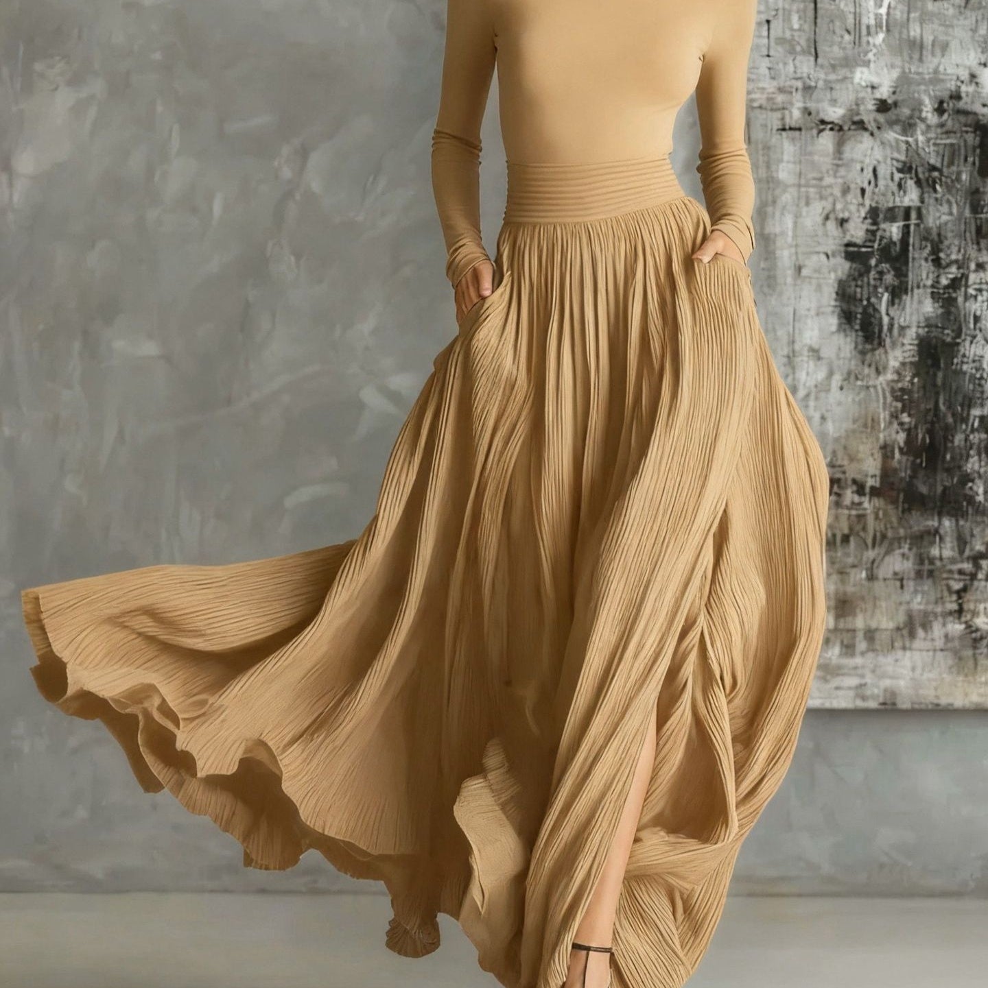 Elegant Retro Light Luxury Slim Fit Gentle Niche Dress Women