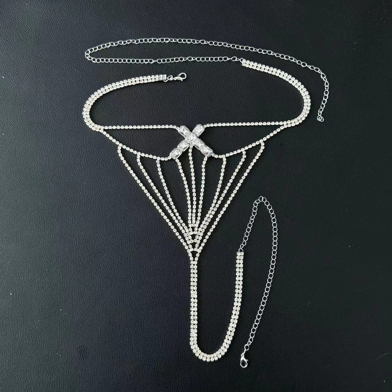 New Rhinestone Panties Women Sexy Body Chain Trend
