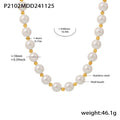 Womens Luxe Elegant Pearl Necklace