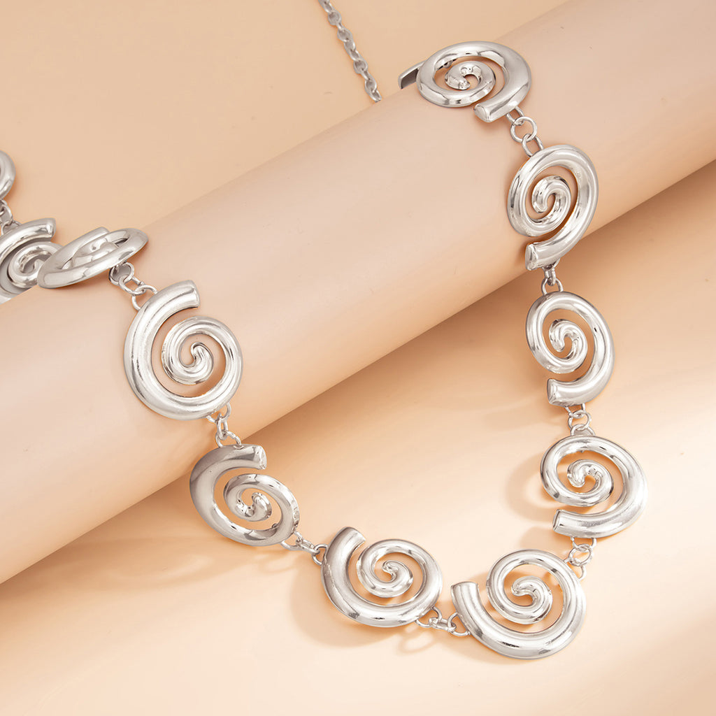 Fashionable Irregular Spiral Circle Body Chain