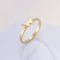 Stainless Steel Ring Versatile And Stylish Made Of Titanium Steel With 18k Gold Plating
