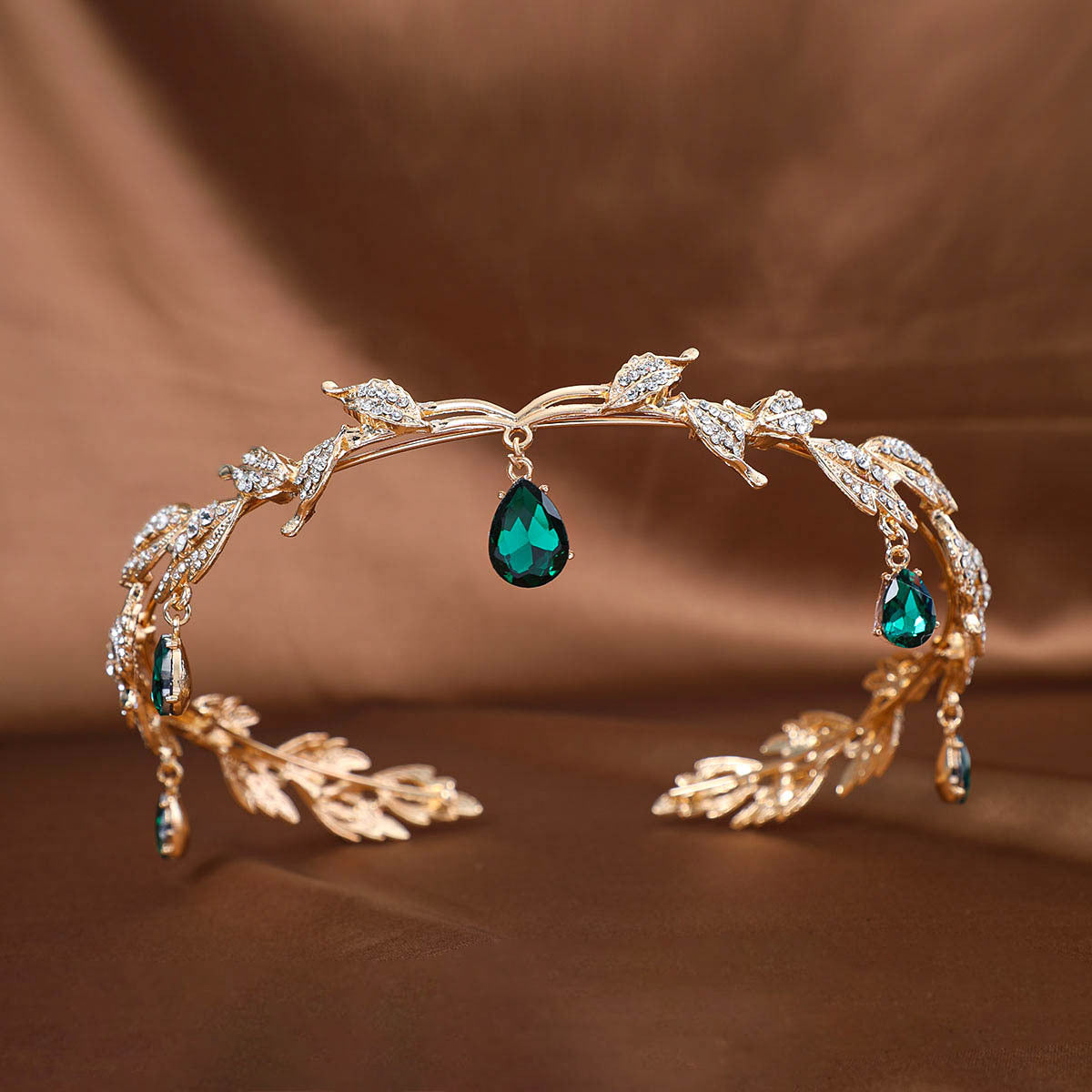 Womens Rhinestone Crown Hair Accessory