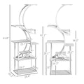 Plant Stand Indoor, 8 Tier 62" S-Shaped Plant Shelf, Corner Plant Rack For Multiple Plants, White