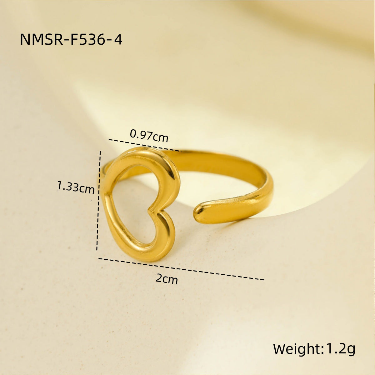 New Niche Stainless Steel Adjustable Ring In The Instagram Style