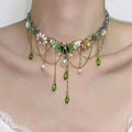 Multi-layer Tassel Intricately Crafted Niche Butterfly Titanium Steel Necklace