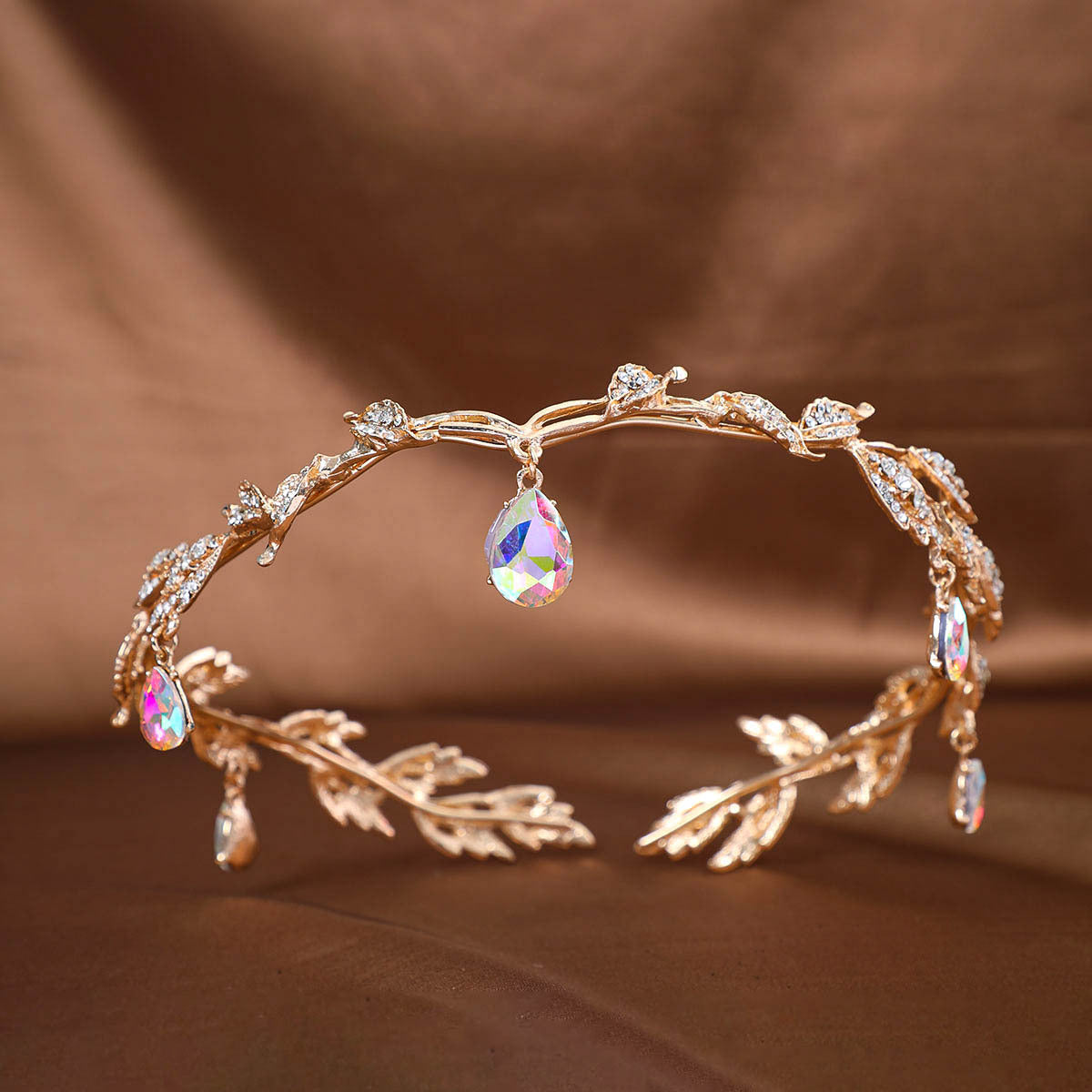Womens Rhinestone Crown Hair Accessory