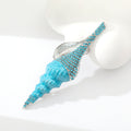 Conch Brooch Three-dimensional Drop Oil Diamond