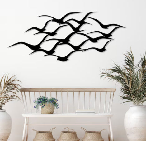Iron Crafts Metal Flying Bird Art Wall Decoration