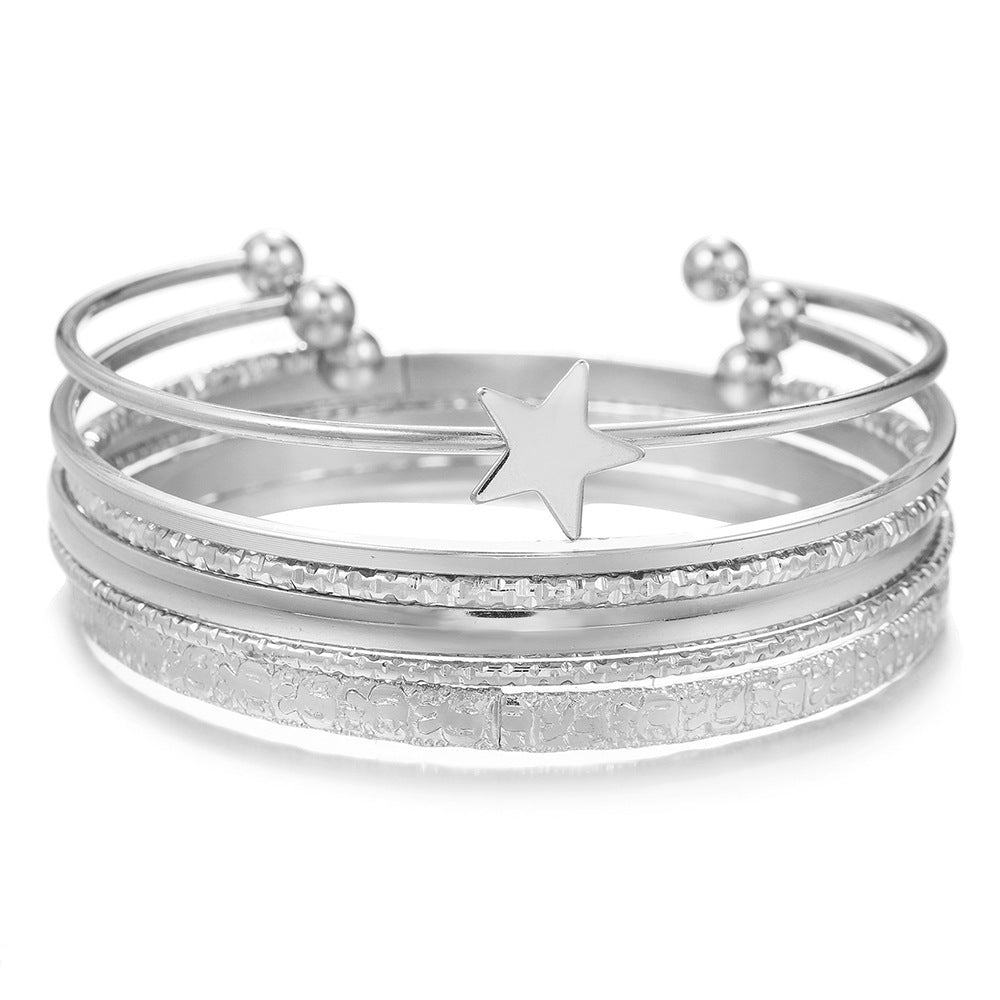 Retro Fashion Twisted Winding Alloy Animal Bracelet Armband