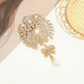 Water Drop Brooch Diamond Luxury Fashion Popular Alloy