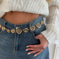Fashionable Irregular Spiral Circle Body Chain