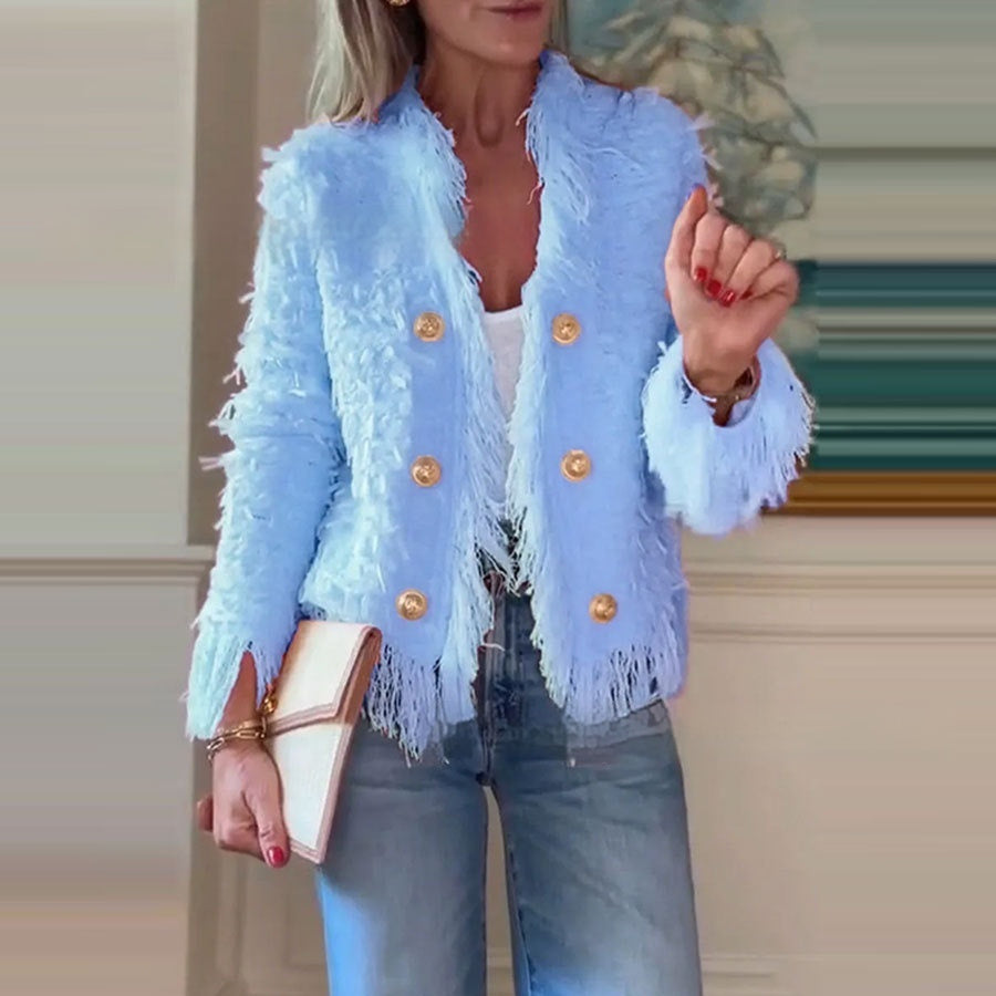 European And American Fashion Elegant Niche Tassel Jacket Women