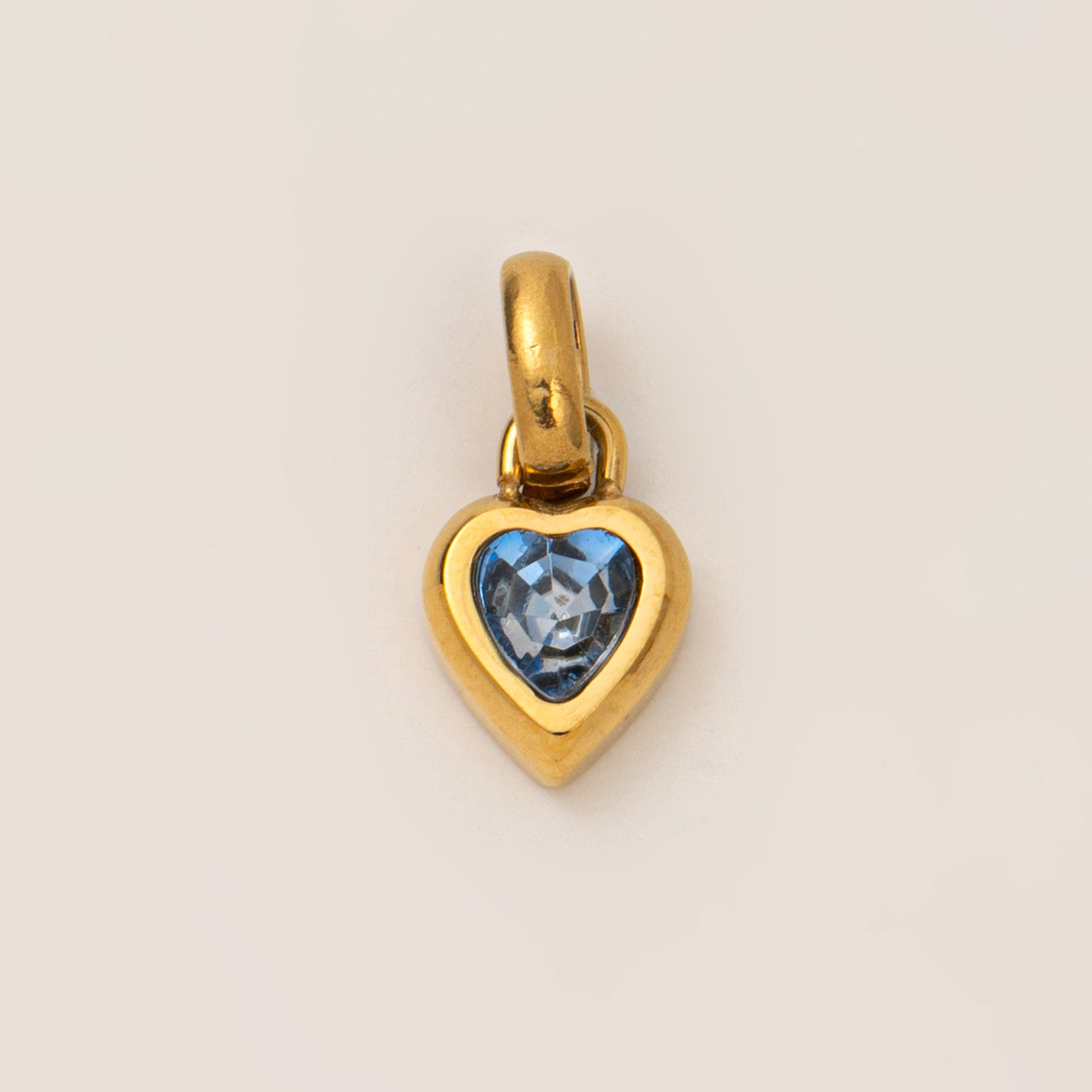 Titanium Steel Heart-shaped DIY Pendant With 12 Zodiac Birthstones