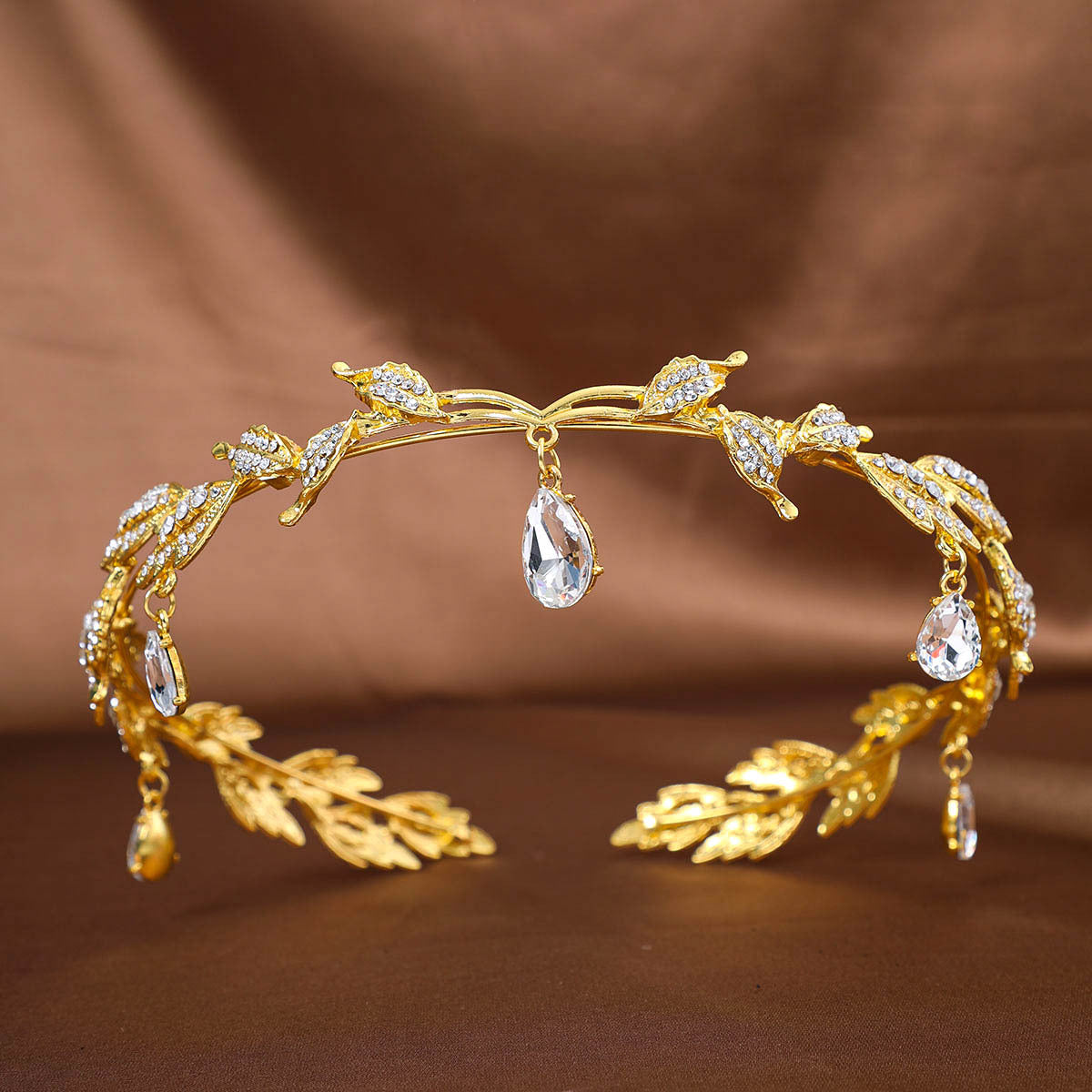 Womens Rhinestone Crown Hair Accessory