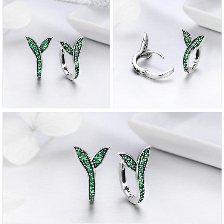 New Korean-style S925 Sterling Silver Fashion Stud Earringssimple And Stylish