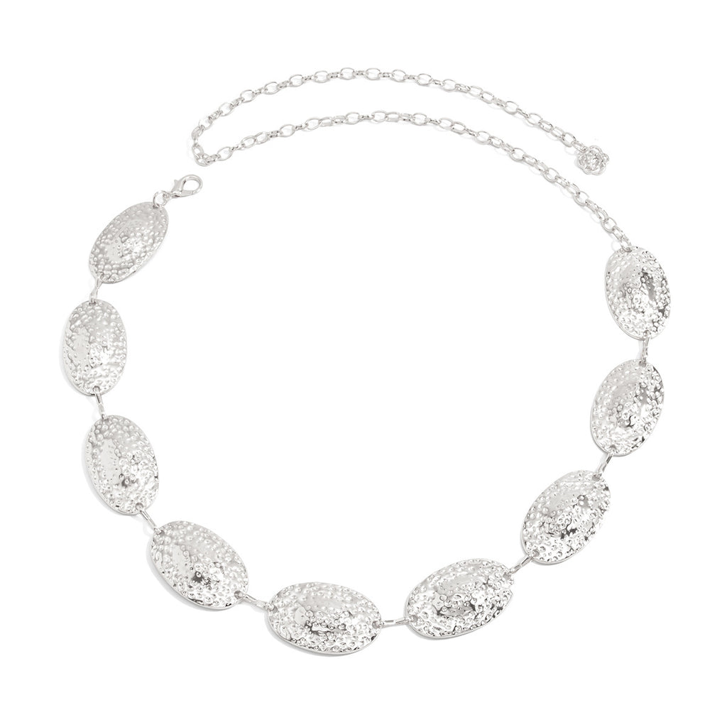 Hip-hop Punk-style Mottled Oval Patchwork Waist Chain