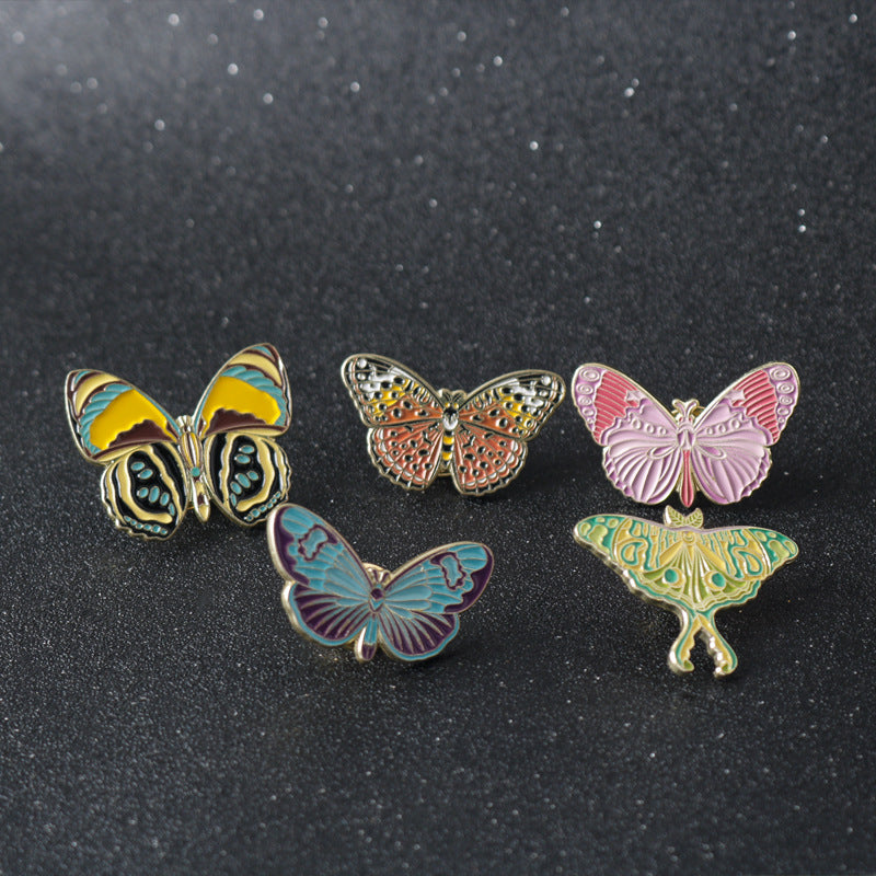 Colorful Butterfly Insect Alloy Brooch Creative