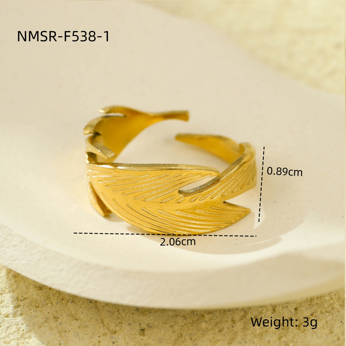 New Niche Stainless Steel Adjustable Ring In The Instagram Style