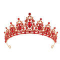 Bride Headdress Baroque Crown Rhinestone