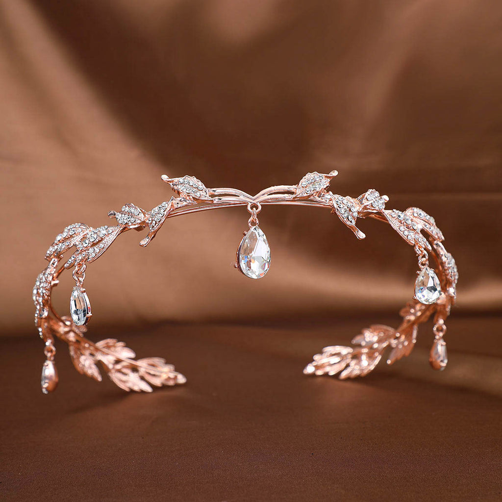 Womens Rhinestone Crown Hair Accessory