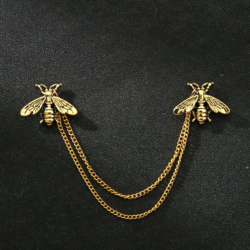 Fashion Simple Men's Chain Rudder Brooch