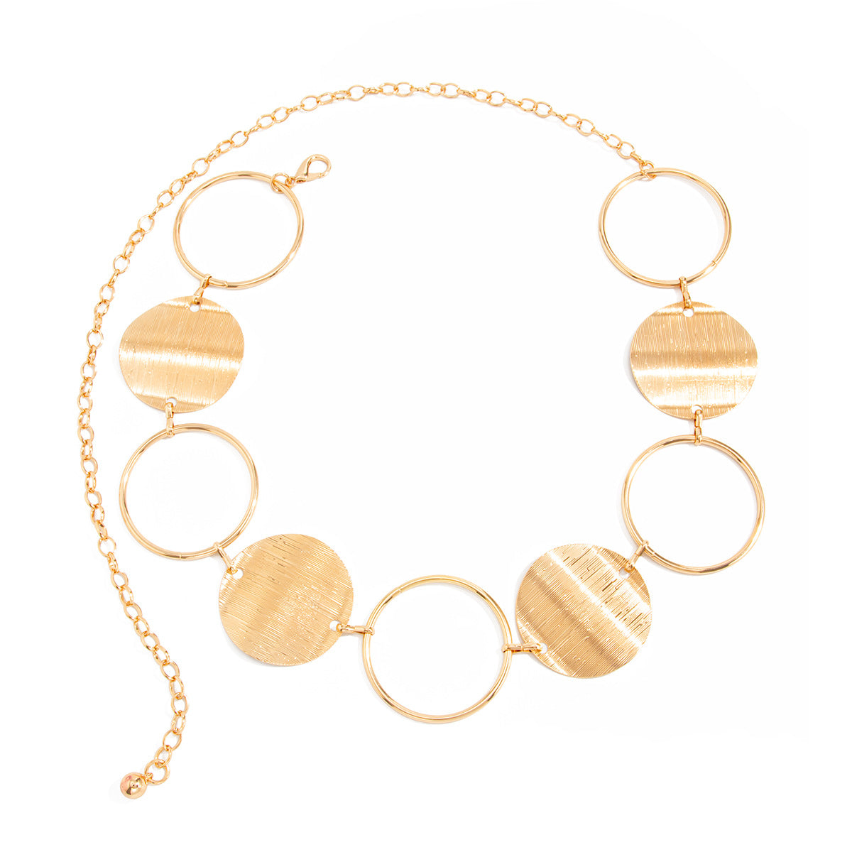Cool, Minimalist Metal Ring Chain Body Chain